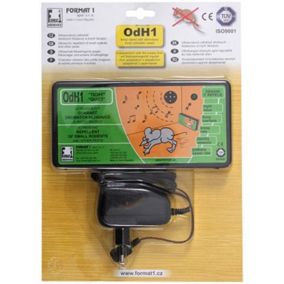 Format1 Odháněč kun, myší a potkanů OdH1 s adaptérem ultrazvukový tichý FORMAT1 49181