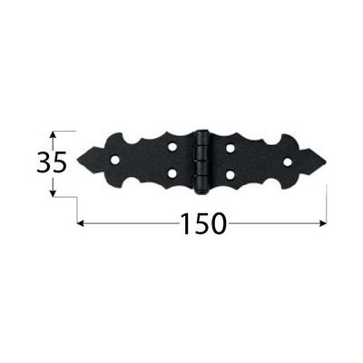 Závěs francouzský ozdobný 200x33x2,5mm DOMAX – Hledejceny.cz