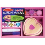 Melissa & Doug Dřevěná krabička k vymalování Srdce – Hledejceny.cz