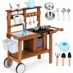 ECOTOYS Dětská venkovní kuchyňka z jedlového dřeva – Zbozi.Blesk.cz