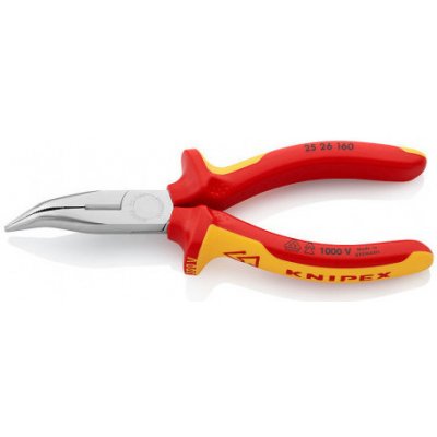 KNIPEX Půlkulaté kleště zahnuté chrom 2526160 – Zbozi.Blesk.cz