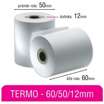 Pokladní kotouček TERMO 60/50/12mm – Zboží Živě