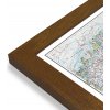 Nástěnné mapy National Geographic Itálie - nástěnná mapa Classic 60 x 85 cm Varianta: mapa v dřevěném rámu, Provedení: Pegi tmavý ořech