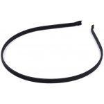 Saténová čelenka do vlasů - černá – Zboží Dáma