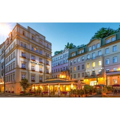 Karlovy Vary: Relax v Hotelu Růže **** s polopenzí a až 5 wellness a léčebnými procedurami káva a zákusek 3 dny pro 1 osobu