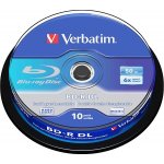 Verbatim BD-R 50GB 6x, DualLayer, spindle, 10ks (43746) – Sleviste.cz