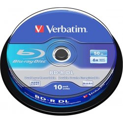 Verbatim BD-R 50GB 6x, DualLayer, spindle, 10ks (43746)