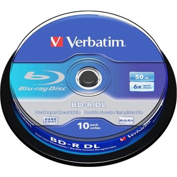 Verbatim BD-R 50GB 6x, DualLayer, spindle, 10ks (43746)