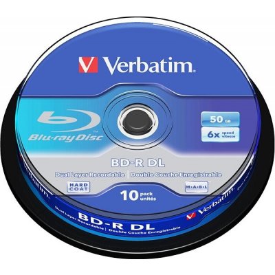 Verbatim BD-R 50GB 6x, DualLayer, spindle, 10ks (43746) – Zboží Mobilmania