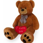 FurniGO medvěd se srdcem XXL hnědý 150 cm – Zboží Mobilmania