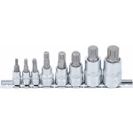 BGS technic Hlavice zástrčné XZN 1/4”, 3/8” a 1/2”, vel. M4-M16, sada 8 ks na liště - BGS 5105 – Zboží Dáma