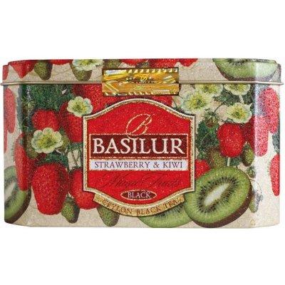 Basilur JAHODA KIWI černý čaj 20 x 2 g