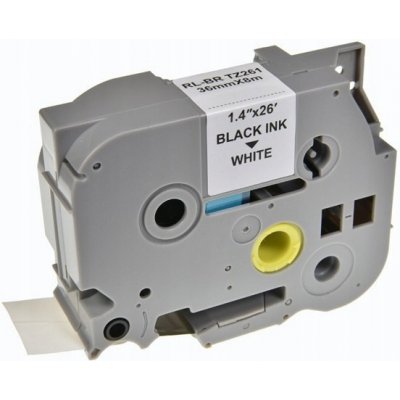 Páska do tiskáren štítků Brother, TZE-261, černý tisk/bílý podklad – Sleviste.cz