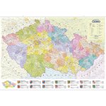 Kartografie PRAHA, a. s. Česko – administrativní nástěnná mapa – Hledejceny.cz