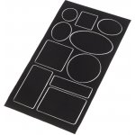 Samolepicí záplaty voděodolné tvary Varianta: 4 černá, Balení: 1 ks – Zboží Dáma