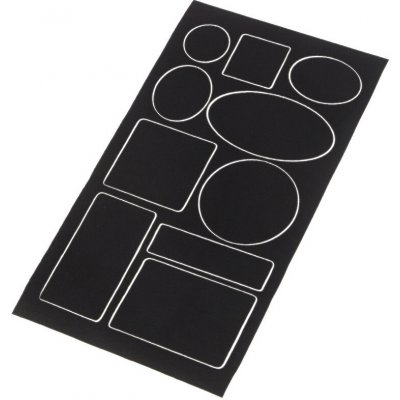 Samolepicí záplaty voděodolné tvary Varianta: 4 černá, Balení: 1 ks – Zboží Dáma