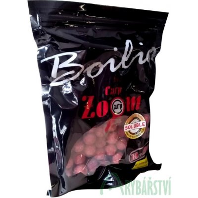 CARP ZOOM Soluble Rozpustné Boilies 800 g 20 mm frankfurtská klobása