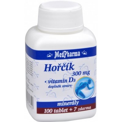 MedPharma Hořčík 300 mg + Vitamín D3 107 tablet