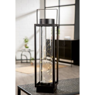 Gilde LED kovová obdélníková lucerna "Luna" 40cm – Hledejceny.cz