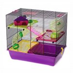 Inter Zoo klec Pinky 3 color bordó 50 x 33 x 44,5 cm – HobbyKompas.cz