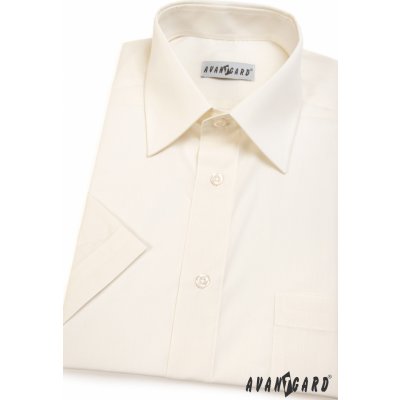 Avantgard pánská košile klasik s krátkým rukávem smetanová 351-2