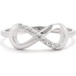 Rafity Stříbrný prsten Infinity Sparkle se zirkony R0127 05 – Hledejceny.cz