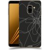 Pouzdro a kryt na mobilní telefon Samsung Pouzdro ACOVER Samsung Galaxy A8 2018 A530F s motivem Line Flower I