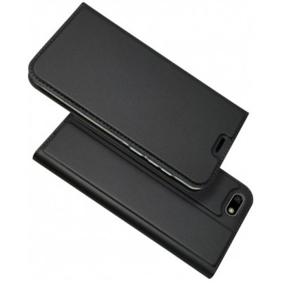 JustKing kožené flipové Huawei Y5 2018 / Honor 7S - černé – Sleviste.cz