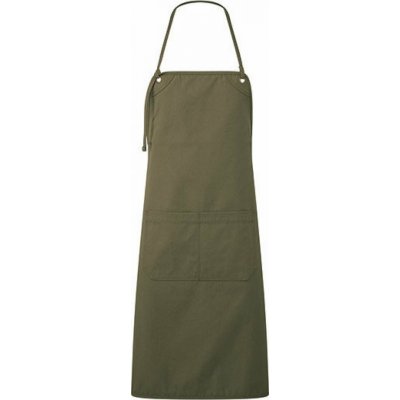 Premier Workwear Plátěná zástěra pro gastro a řemesla s dvojitou středovou kapsou Olivová – Hledejceny.cz