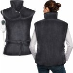 Tresko Elektrická vyhřívací dečka na záda a krk Tmavě šedá – Zboží Dáma