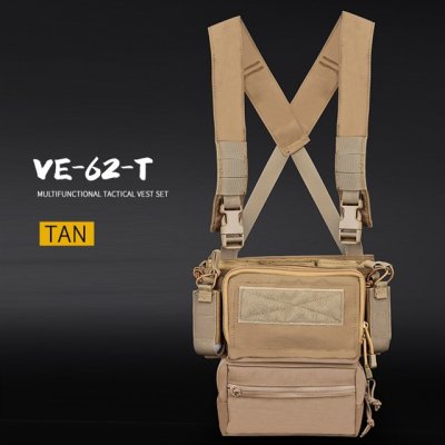 Wosport Taktický Chest rig D3TMVS Coyote – Zboží Mobilmania