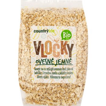 Country Life Vločky ovesné s klíčky Bio 500 g