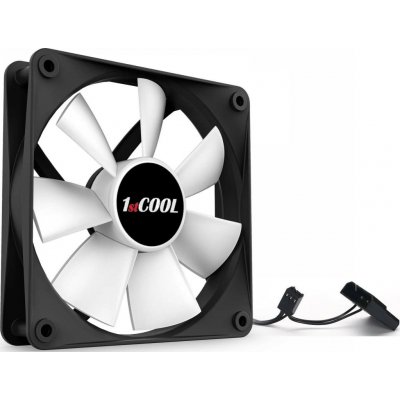 1stCOOL SILENT Fan 12cm F12-BLACK-WHITE – Zboží Živě