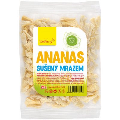 Wolfberry SI Ananas sušený mrazem 20 g – Zbozi.Blesk.cz