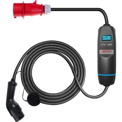 Sectron přenosná nabíječka pro elektromobil 16A 400V CEE 5pin Type 2 délka 5m EL CEE5T2 3F16A 5M | Zboží Auto