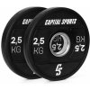 Činka a závaží Capital Sports Elongate kotouče tvrdá guma 2 x 2,5 kg 50,4 mm 2020