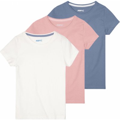 PEPPERTS Dívčí triko, 3 kusy (modrá/bílá/růžová) – Zboží Mobilmania