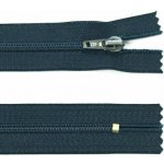 Spirálový zip no.3 nerozepínací 22cm - více barev color: 624 petrolejová + nikl – Hledejceny.cz