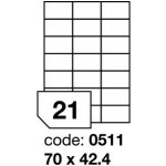 Rayfilm R0100.0511A samolepící 70x42,4mm bílé 100 listů – Zbozi.Blesk.cz