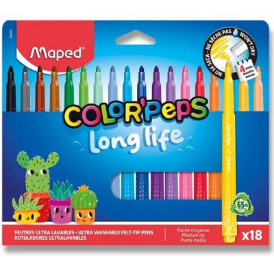 Maped Color'Peps Long Life 5021 18 ks – Sleviste.cz