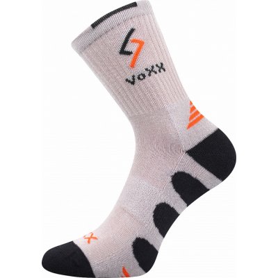 VoXX Tronic Dětské sportovní ponožky dětská světle šedá vhodné na tenis a halové sporty – Zboží Mobilmania
