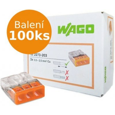 WAGO 3x2,5mm MINI 2273-203 – Sleviste.cz