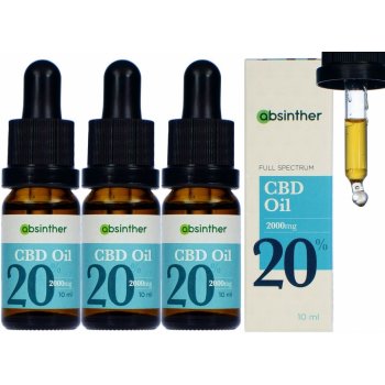 Absinther CBD olej 20% 10 ml 3 ks