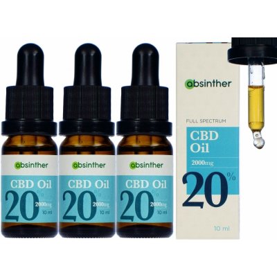 Absinther CBD olej 20% 10 ml 3 ks – Hledejceny.cz