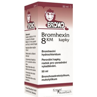 Bromhexin 8 KM kapky /8 mg/ml 50 ml