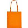 Nákupní taška a košík Printwear Bavlněná nákupní taška s dlouhými uchy, Oranžová, 38x42 cm