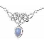 Fantasy Šperky Stříbrný náhrdelník s měsíčním kamenem P3404 – Hledejceny.cz