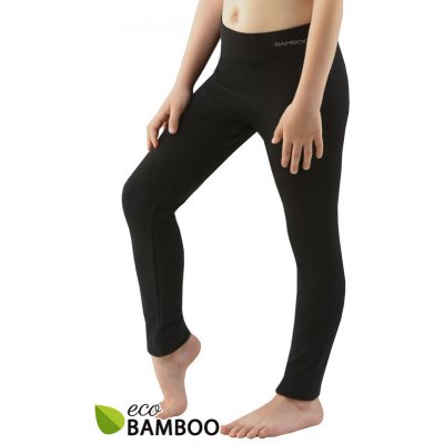 Gina dětské legíny dlouhé bezešvé klasické Eco Bamboo 95034P černá – Zboží Dáma