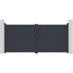 Brána G21 Orlando 350x158 cm dvoukřídlá, antracitová – Hledejceny.cz