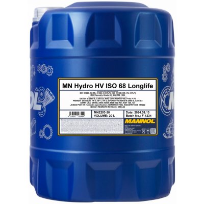 Mannol Hydro HV ISO 68 20 l | Zboží Auto